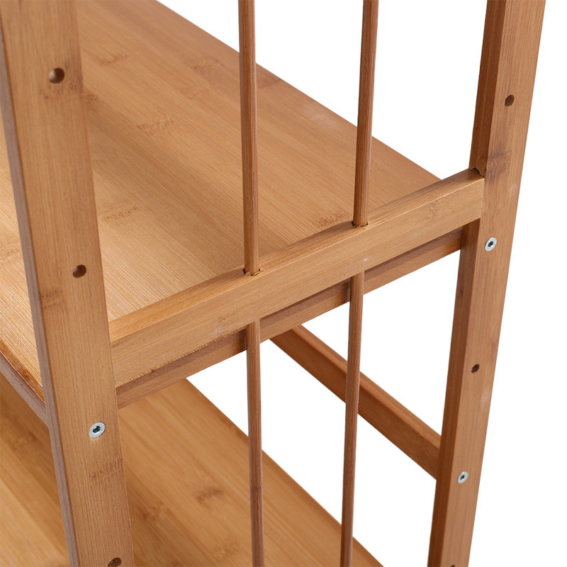 Ledell 127cm H x 90cm W Solid Wood Etagere Bookcase