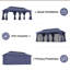 Pavillon de jardin en acier-103961163