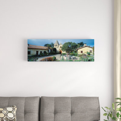 Mission San Carlos Borromeo del rio Carmelo (Carmel Mission), Carmel-by-the-Sea, Monterey County, Californie, États-Unis, reproduction de photo sur toile tendue