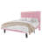 Modern Corduroy Platform Bed With Adjustable Headboard,Maximize Space With Under-Bed Storage,No Box Spring Required-487709955-487709960