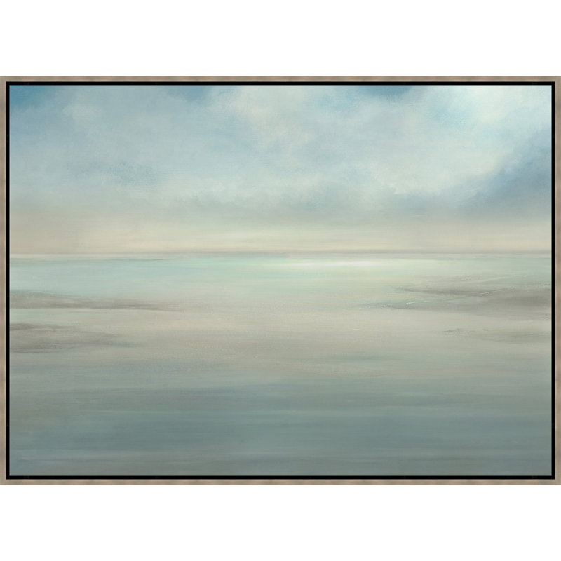 «Oceano II» par D'Alessandro Léon, peinture sur toile à cadre flottant