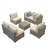 7-Piece Outdoor Patio Seating Group with Cushions-33027975-83265526