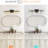 Vintage Style Wall Sconce With 4 Lights, Clear Crystal Shades, Matte Black & Golden, Bathroom Corridor, High Brightness, Simple Install 4- Crystal, Iron Finish, Retro Hallway , Energy Efficient, To