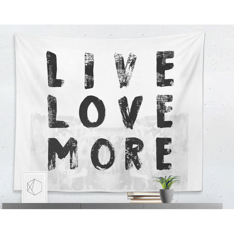 Tapisserie murale Live and Love