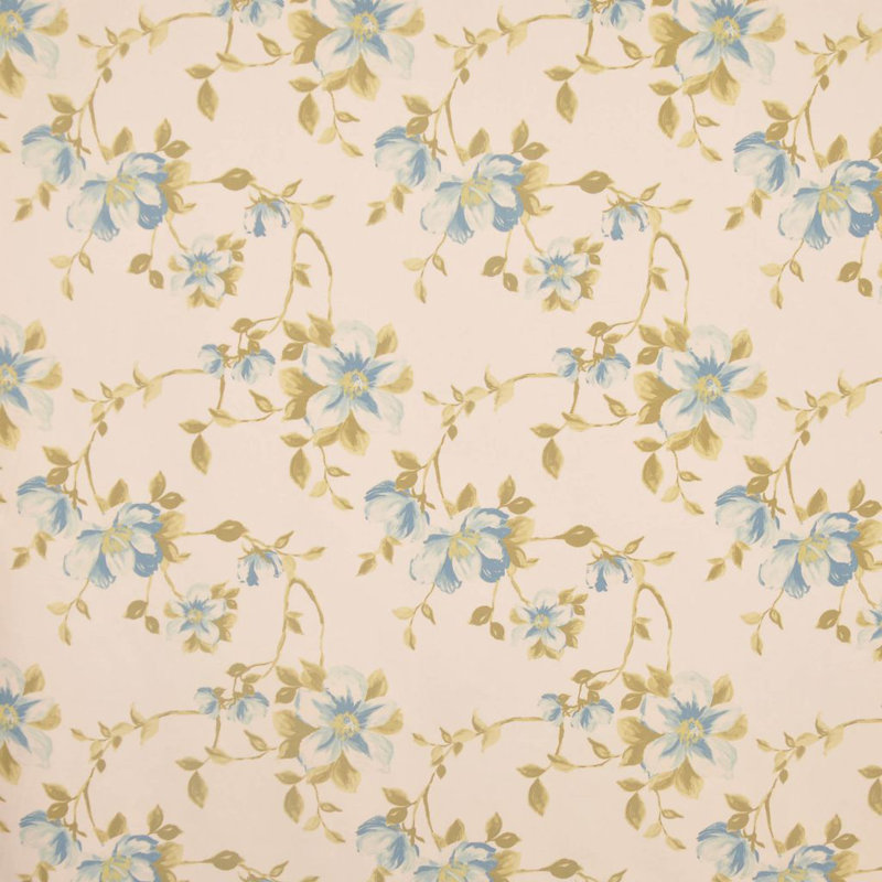 Allure Floral Foliage Fabric, Teal