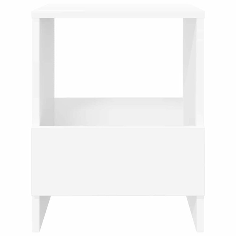 Wood Free Standing Magazine Rack, White