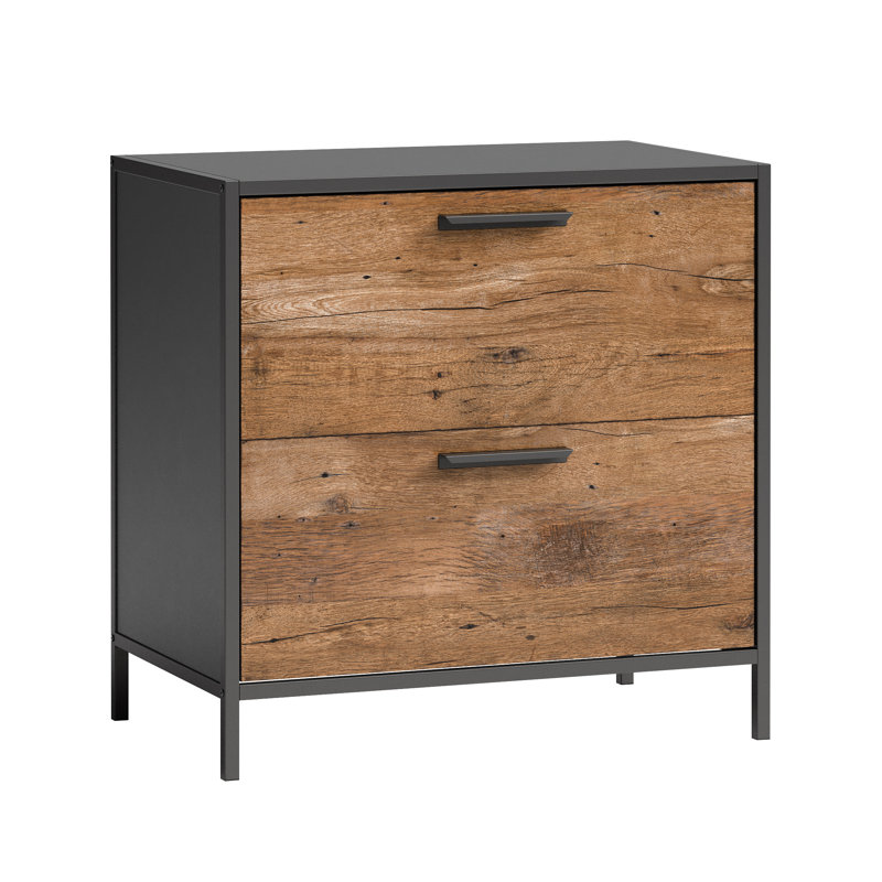Classeur latéral en bois au design moderne, brun, Brun
