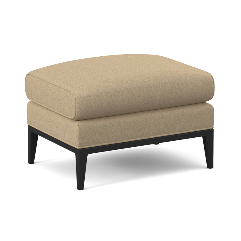 Cooper Ottoman, Elise Linen, Espresso