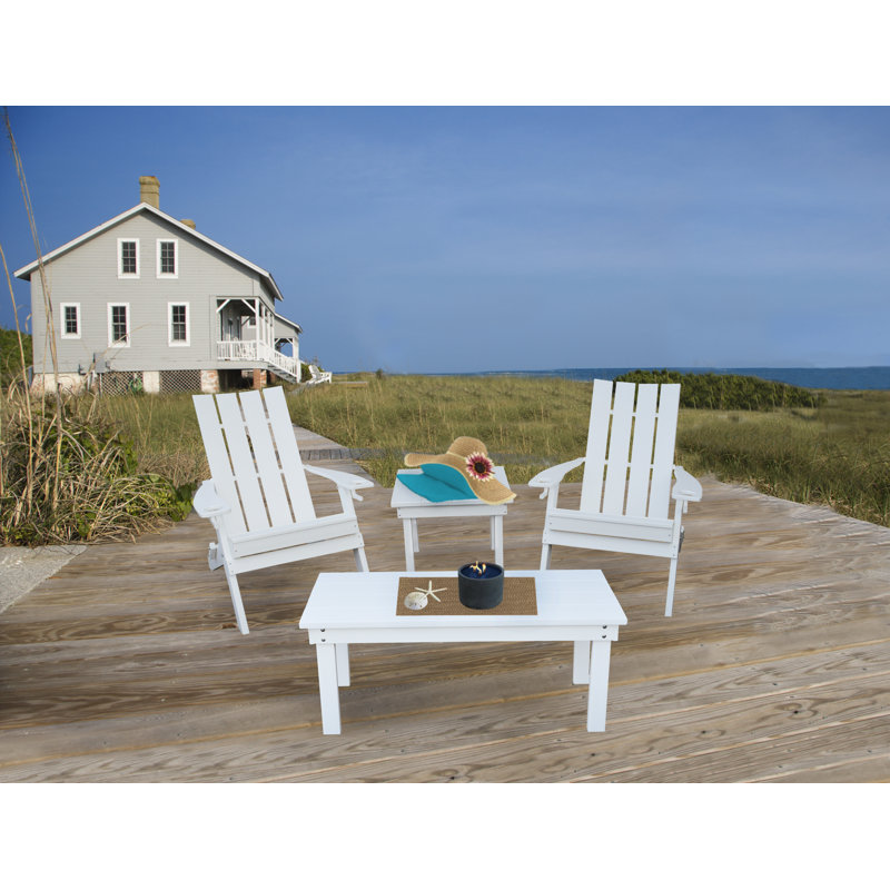Chaise Adirondack pliante Koenig, Blanc