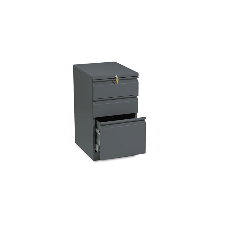 Brigade 3-Drawer Vertical Filing Cabinet, Charcoal