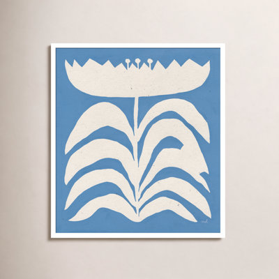 Delighted Floral II Blue Print