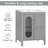 24"  Single Bathroom Vanity with Ceramic Integrated Sink Combo, Soft Closing Glass Doors, Bathroom Dresser-689927901