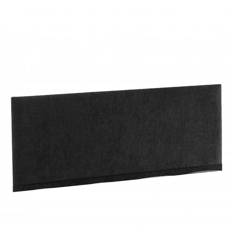 Erian Upholstered Chenille Headboard, Kingsize (5'), Black, Chenille