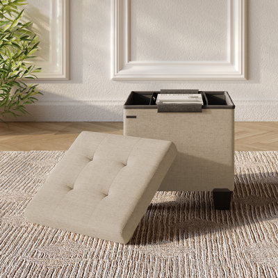 Banc de rangement avec repose-pieds Vérrant