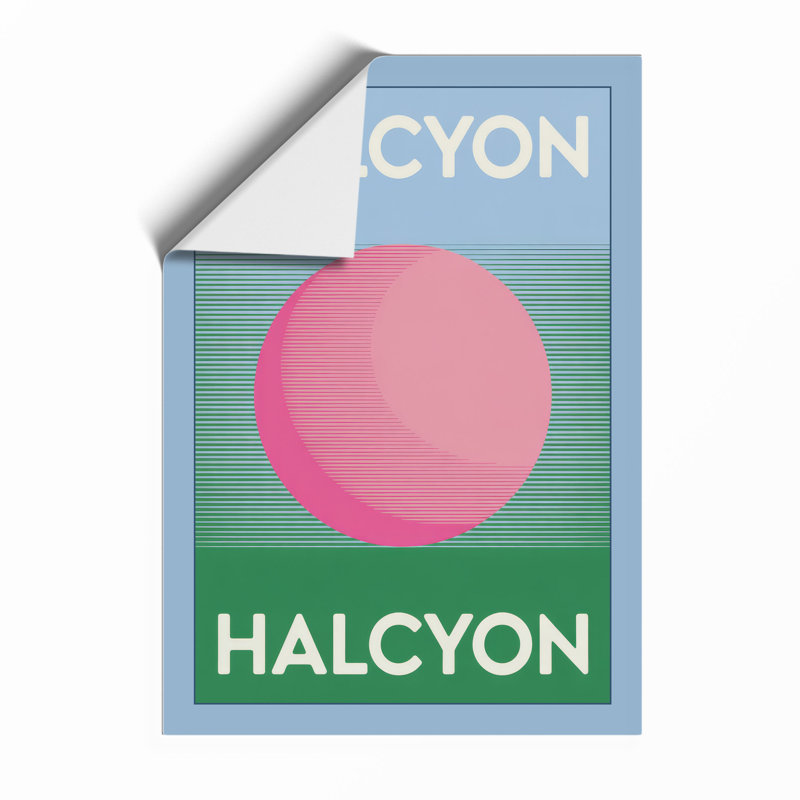Halcyon Minimalist - Framed Print, Unframed, A2 - 59.4 x 42.0 cm