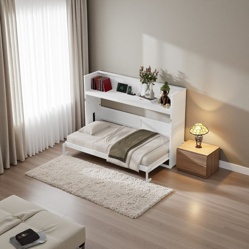 Lit escamotable simple TG avec lumière DEL et station de charge USB