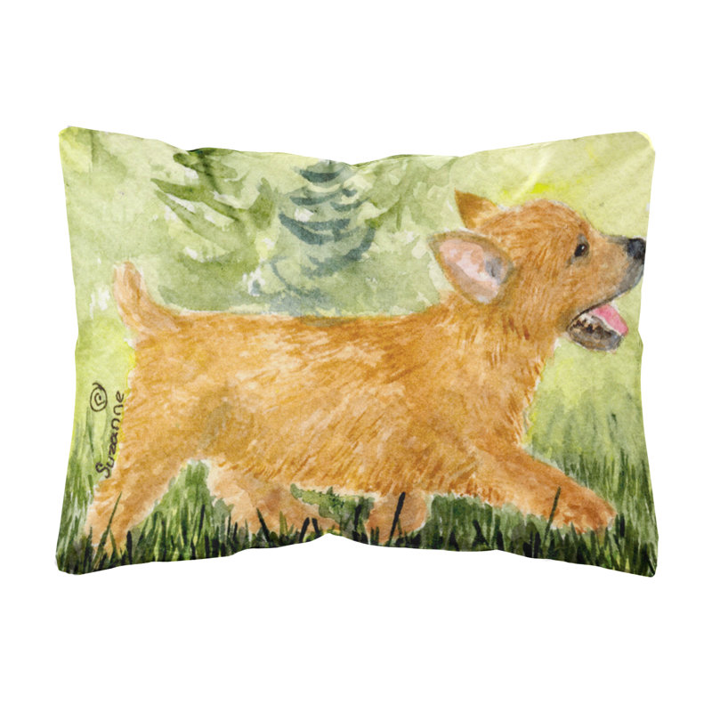 Coussin décoratif intérieur/extérieur norwich terrier