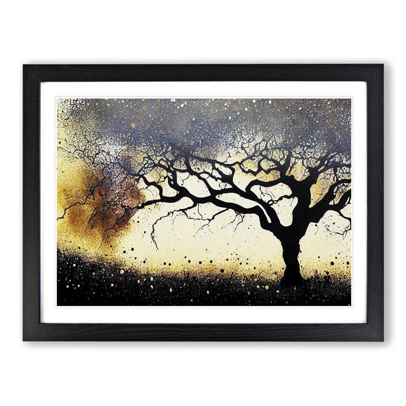 Delicious Oak Tree - Framed Print, Black, 25cm H x 34cm W x 2cm D