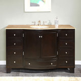 Vivaan 55'' Single Bathroom Vanity with Stone Top