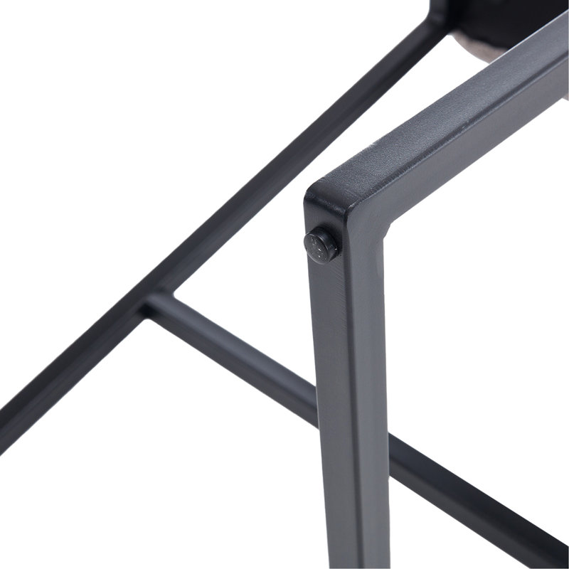 Comfortable And Stylish PU Leather Bar Stools With Footrest, Ideal For Kitchen And Living Room Use.