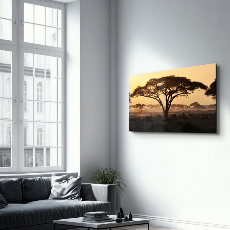 Elegant Tempered Glass Wall Art Painting, 13.8 x 21.7 inches | 100% Tempered Glass, Thickness: 0.16 inches | UV Printed for Vibrant Colors | Perfect for Home Decor, Living Room, & Office Spaces