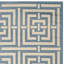 Tapis intérieur / extérieur bleu / os Arneshia-856730059