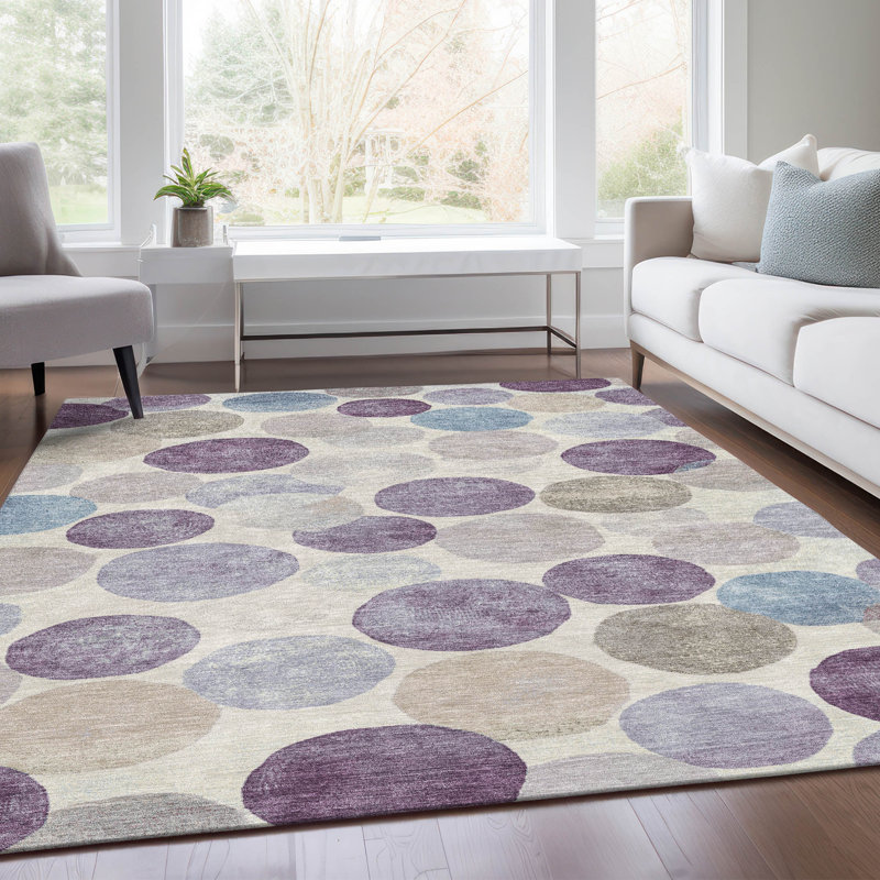 Tapis intérieur / extérieur lavable à la machine Xhevrie, Rectangle 10 pi x 14 pi
