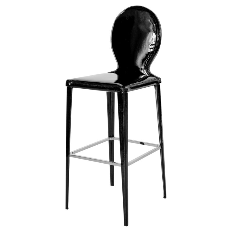 Jasmine Upholstered Counter Stool with Metal Frame