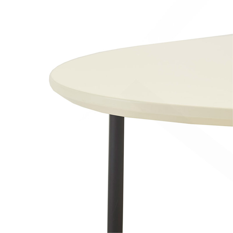 Oval Coffee Table With Lower Shelf