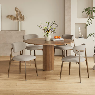Westhampton Upholstered Dining Chair with Metal Frame by Corrigan Studio