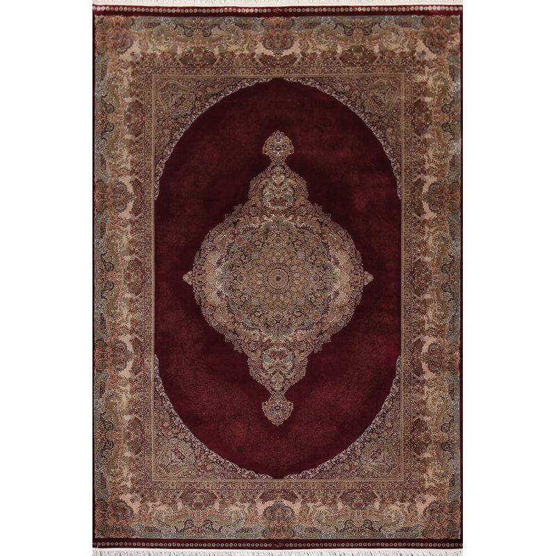 Tapis traditionnel turc en soie 5 x 8 po