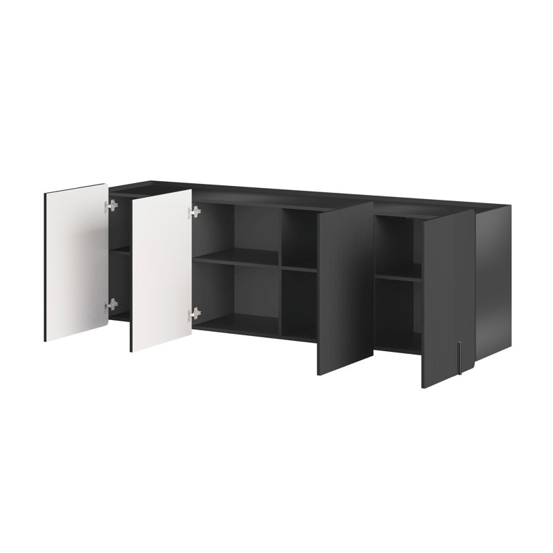 Bodhe 200cm Sideboard, Black