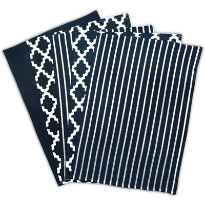 Stripe and Plaid Tea Towel Kitchen Towel