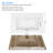 35" L White Ceramic Single Bathroom Vanity Top with Sink