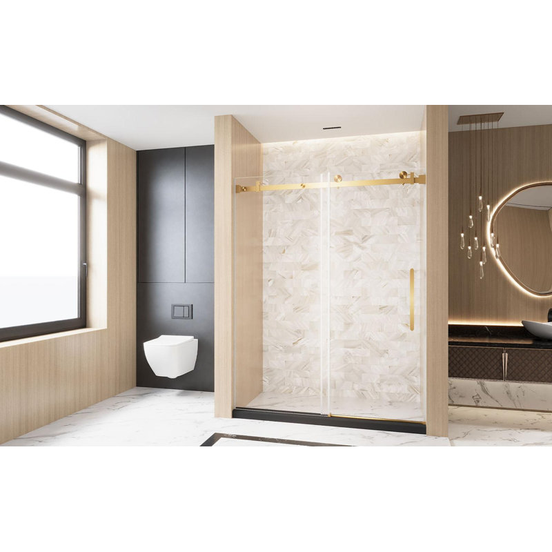 Frameless Single sliding shower door