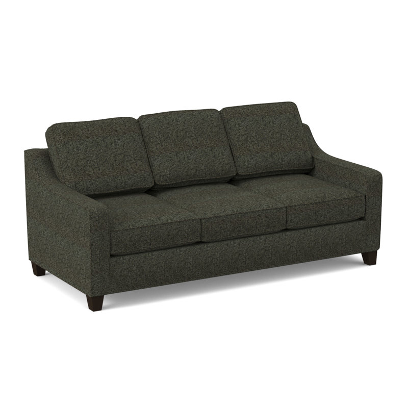 Canapé à accoudoirs carrés 82 po avec coussins réversibles Clark, Cafelle, Gris anthracite Dorset