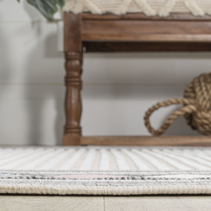 Tapis intérieur / extérieur Hermindo, Rectangle 5 pi 3 po x 7 pi 7 po