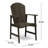Rosalyn Wood Premium All-Weather Wicker Outdoor Dining Armchair-608106090
