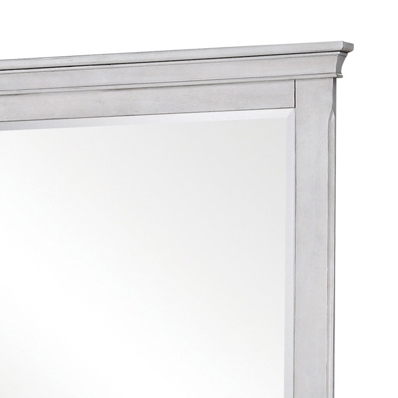 Miroir rectangulaire pour commode en bois