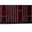 Wool Geometric Area Rug in Red