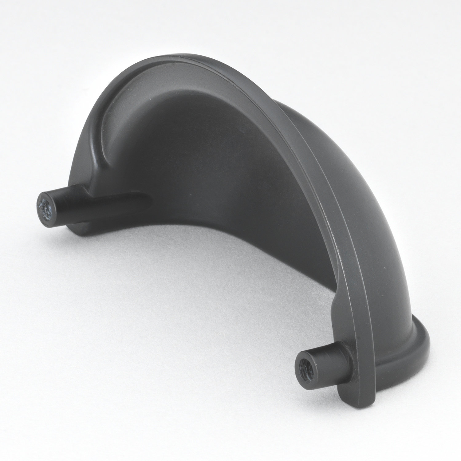Classic 3" Cup Bin Cabinet Pull, Matte Black