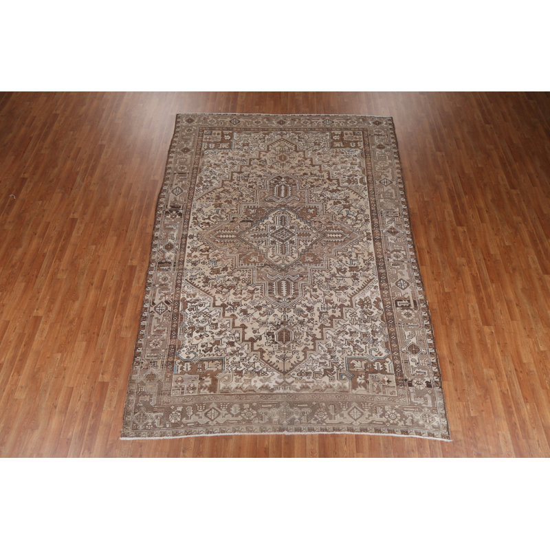 Tapis géométrique rétro 8 x 11