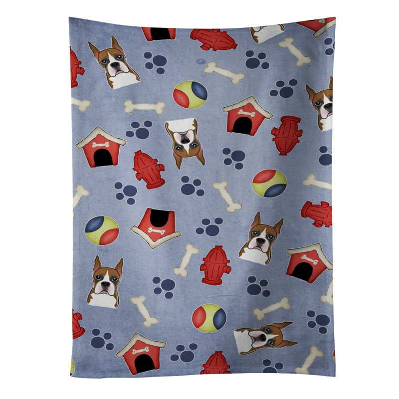 Chiffons pour chien boxer et os house