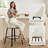 Modern Upholstered Swivel Counter Stool-848345920