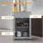 Rolling Kitchen Island Cart, Portable Serving Trolley Table With Drawer, Adjustable Shelf And 2 Towel Racks