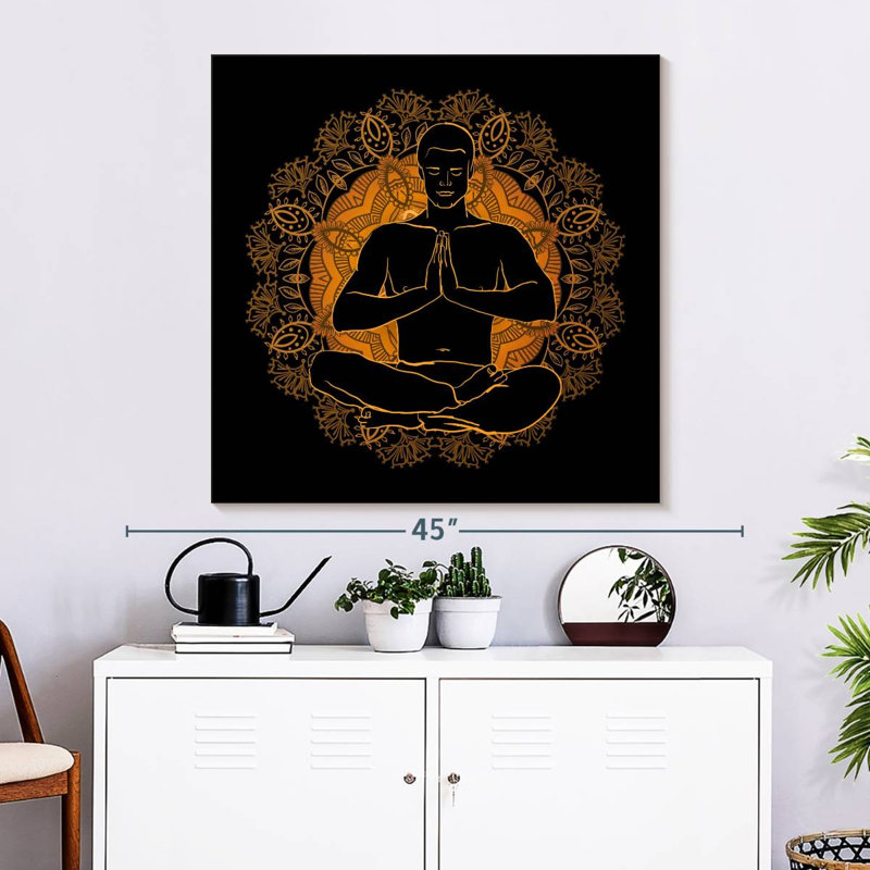 Kerrick Lotus Meditation, 33" H x 33" W