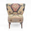  Chaise d'appoint en sherpa blanc