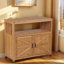 Ensemble de table de bar en bois avec rangement, buffet pour armoire d'extérieur et d'intérieur