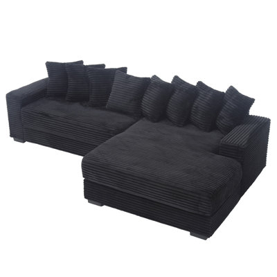 Oversized Two-Piece Couches With Right Chaise