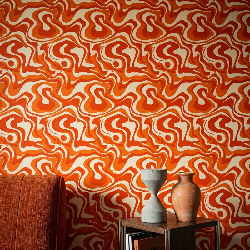 Papier peint Mid Mid Century Modern, Non-Woven Non-Pasted